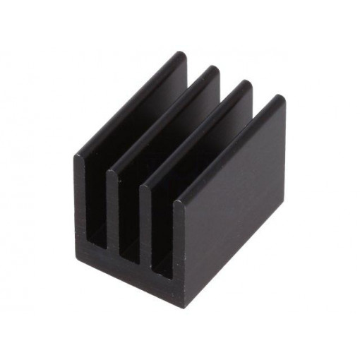 ICKSMDK19SA; Heatsink: extruded; black; L: 19mm; W: 13.5mm; H: 15.24mm; 18K/W; FISCHER ELEKTRONIK