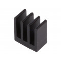 ICKSMDK8SA; Heatsink: extruded; black; L: 8mm; W: 13.5mm; H: 15.24mm; 25.6K/W; FISCHER ELEKTRONIK