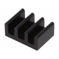 ICKSMDM10SA; Heatsink: extruded; black; L: 10mm; W: 14mm; H: 6mm; 66K/W; aluminium; FISCHER ELEKTRONIK
