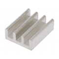 ICKSMDM17MI; Heatsink: extruded; L: 17mm; W: 14mm; H: 6mm; 40K/W; aluminium; FISCHER ELEKTRONIK