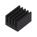 ICKSMDN10SA; Heatsink: extruded; black; L: 10mm; W: 8mm; H: 6mm; 71K/W; aluminium; FISCHER ELEKTRONIK