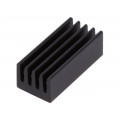 ICKSMDN17SA; Heatsink: extruded; black; L: 17mm; W: 8mm; H: 6mm; 42K/W; aluminium; FISCHER ELEKTRONIK