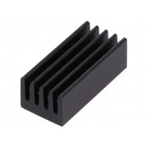 ICKSMDN17SA; Heatsink: extruded; black; L: 17mm; W: 8mm; H: 6mm; 42K/W; aluminium; FISCHER ELEKTRONIK