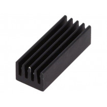 ICKSMDN21SA; Heatsink: extruded; black; L: 21mm; W: 8mm; H: 6mm; 33K/W; aluminium; FISCHER ELEKTRONIK