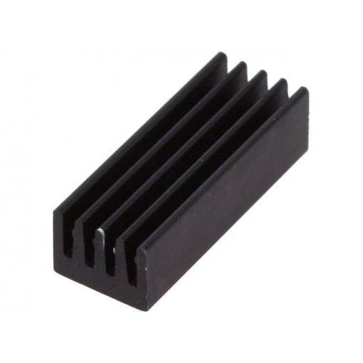 ICKSMDN21SA; Heatsink: extruded; black; L: 21mm; W: 8mm; H: 6mm; 33K/W; aluminium; FISCHER ELEKTRONIK