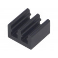 ICKSMDO10SA; Heatsink: extruded; black; L: 10mm; W: 10mm; H: 6mm; 70K/W; aluminium; FISCHER ELEKTRONIK