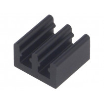 ICKSMDO10SA; Heatsink: extruded; black; L: 10mm; W: 10mm; H: 6mm; 70K/W; aluminium; FISCHER ELEKTRONIK