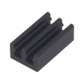 ICKSMDO17SA; Heatsink: extruded; black; L: 17mm; W: 10mm; H: 6mm; 41K/W; aluminium; FISCHER ELEKTRONIK