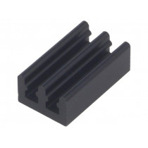 ICKSMDO17SA; Heatsink: extruded; black; L: 17mm; W: 10mm; H: 6mm; 41K/W; aluminium; FISCHER ELEKTRONIK