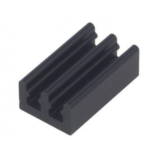 ICKSMDO17SA; Heatsink: extruded; black; L: 17mm; W: 10mm; H: 6mm; 41K/W; aluminium; FISCHER ELEKTRONIK