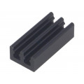 ICKSMDO21SA; Heatsink: extruded; black; L: 21mm; W: 10mm; H: 6mm; aluminium; FISCHER ELEKTRONIK