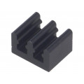 ICKSMDO8SA; Heatsink: extruded; black; L: 8mm; W: 10mm; H: 6mm; 73K/W; aluminium; FISCHER ELEKTRONIK