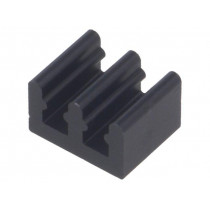 ICKSMDO8SA; Heatsink: extruded; black; L: 8mm; W: 10mm; H: 6mm; 73K/W; aluminium; FISCHER ELEKTRONIK