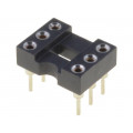 ICM-306-1-GT; Socket: DIP; PIN: 6; Pitch: 2.54mm; precision; THT; gold-plated; 1A; ADAM TECH