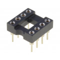 ICM-308-1-GT; Socket: DIP; PIN: 8; Pitch: 2.54mm; precision; THT; gold-plated; 1A; ADAM TECH ICM-308-1-GT; Socket: DIP; PIN: 8; Pitch: 2.54mm; precision; THT; gold-plated; 1A; ADAM TECH