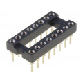 ICM-316-1-GT; Socket: DIP; PIN: 16; Pitch: 2.54mm; precision; THT; gold-plated; ADAM TECH ICM-316-1-GT; Socket: DIP; PIN: 16; Pitch: 2.54mm; precision; THT; gold-plated; ADAM TECH