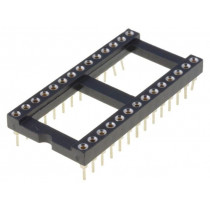 ICM-628-1-GT; Socket: DIP; PIN: 28; Pitch: 2.54mm; precision; THT; gold-plated; ADAM TECH