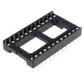 DS1009-24ATIWX; Socket: DIP; PIN: 24; 15.24mm; THT; Pitch: 2.54mm; CONNFLY DS1009-24ATIWX; Socket: DIP; PIN: 24; 15.24mm; THT; Pitch: 2.54mm; CONNFLY