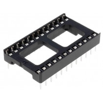 DS1009-24ATIWX; Socket: DIP; PIN: 24; 15.24mm; THT; Pitch: 2.54mm; CONNFLY DS1009-24ATIWX; Socket: DIP; PIN: 24; 15.24mm; THT; Pitch: 2.54mm; CONNFLY