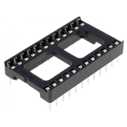 DS1009-24ATIWX; Socket: DIP; PIN: 24; 15.24mm; THT; Pitch: 2.54mm; CONNFLY DS1009-24ATIWX; Socket: DIP; PIN: 24; 15.24mm; THT; Pitch: 2.54mm; CONNFLY