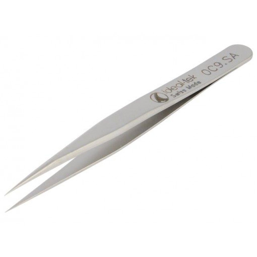 0C9.SA.0; Tweezers; 90mm; for precision works; Blades: straight; max.925°C; IDEAL-TEK 0C9.SA.0; Tweezers; 90mm; for precision works; Blades: straight; max.925°C; IDEAL-TEK