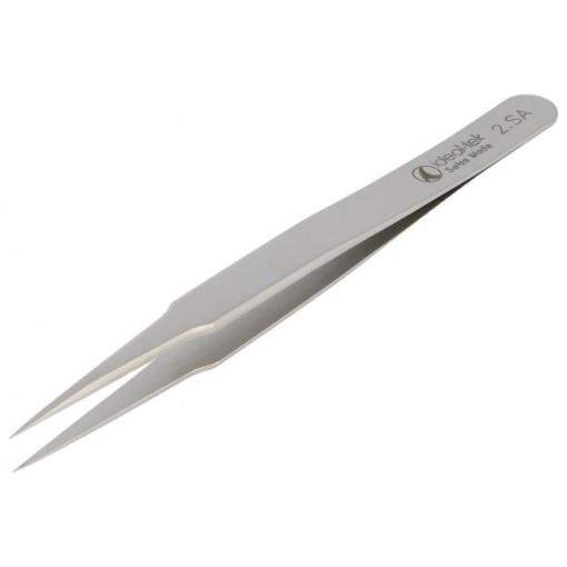 2.SA.0; Tweezers; 120mm; for precision works; Blades: straight,narrowed; IDEAL-TEK 2.SA.0; Tweezers; 120mm; for precision works; Blades: straight,narrowed; IDEAL-TEK