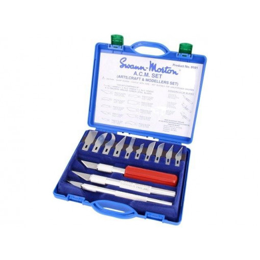 ACMK SM; Modeller's knives; Material: carbon steel; Pcs: 16; SWANN-MORTON