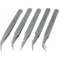 K5SMD.SA; Kit: tweezers; Pcs: 5; SMD; 120mm; Package: case; IDEAL-TEK