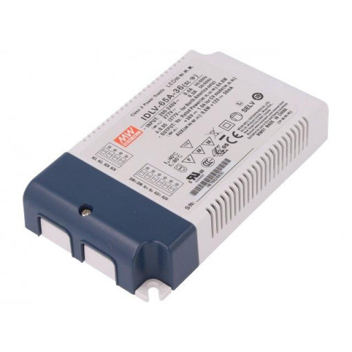 IDLV-65A-36; Power supply: switched-mode; LED; 65W; 36VDC; 1.8A; 180÷295VAC; MEAN WELL