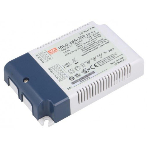 IDPC-45A-350; Power supply: switched-mode; LED; 33.25W; 57÷95VDC; 350mA; 140g; MEAN WELL