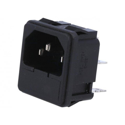 IEC-G-2; Connector: AC supply; socket; male; 10A; IEC 60320; ADAM TECH