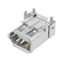 DS1102-WNC; Socket; IEEE1394; SMT; PIN: 6; horizontal; CONNFLY DS1102-WNC; Socket; IEEE1394; SMT; PIN: 6; horizontal; CONNFLY