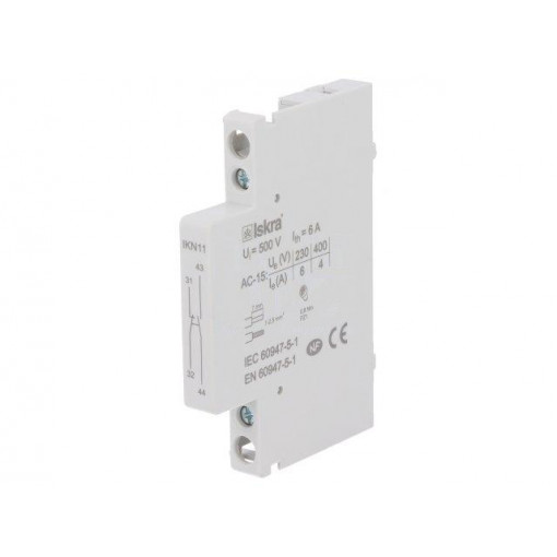 38.046.004; Auxiliary contacts; Series: IK,IKA,IKA-R,IKD,IKD-R; 6A; ISKRA