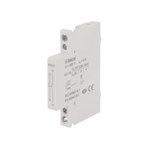 38.046.002; Auxiliary contacts; Series: IK,IKA,IKA-R,IKD,IKD-R; 6A; ISKRA