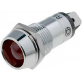R9-86L-01-12RED; Indicator: LED; recessed; 12VDC; Cutout: Ø14.2mm; IP40; brass; SCI R9-86L-01-12RED; Indicator: LED; recessed; 12VDC; Cutout: Ø14.2mm; IP40; brass; SCI