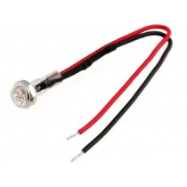 R9-79L-11-12RED; Indicator: LED; flat; 12VDC; Cutout: Ø5.2mm; IP40; polycarbonate; SCI