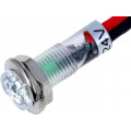 R9-79L-11-24GREEN; Indicator: LED; flat; 24VDC; Cutout: Ø5.2mm; IP40; polycarbonate; SCI