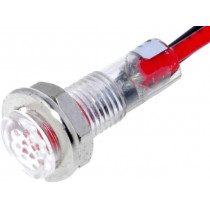 R9-79L-11-24RED; Indicator: LED; flat; 24VDC; Cutout: Ø5.2mm; IP40; polycarbonate; SCI