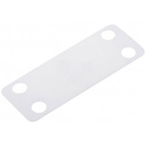 151-42229; Label; polyamide; white; -40÷85°C; UL94V-2; L: 19mm; Label l: 19mm; HELLERMANNTYTON