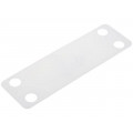 151-42259; Label; polyamide; white; -40÷85°C; UL94V-2; L: 19mm; Label l: 19mm; HELLERMANNTYTON