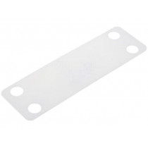 151-42259; Label; polyamide; white; -40÷85°C; UL94V-2; L: 19mm; Label l: 19mm; HELLERMANNTYTON
