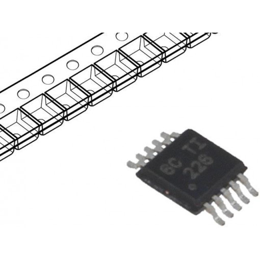 INA226AIDGST; Instrumentation amplifier; Uoper: 3.3V; VSSOP10; Uin: 0÷36V; TEXAS INSTRUMENTS