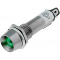 IND8-24G-B; Indicator: LED; recessed; 24VDC; Cutout: Ø8.2mm; IP40; metal; NINIGI