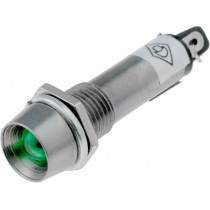 IND8-24G-B; Indicator: LED; recessed; 24VDC; Cutout: Ø8.2mm; IP40; metal; NINIGI