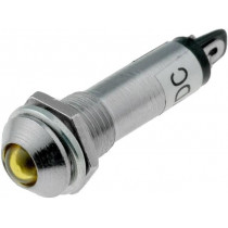 IND8-24Y-A; Indicator: LED; prominent; 24VDC; Cutout: Ø8.2mm; IP40; metal; NINIGI