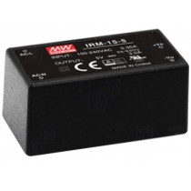 IRM-15-15; Power supply: switched-mode; modular; 15W; 15VDC; 52.4x27.2x24mm; MEAN WELL