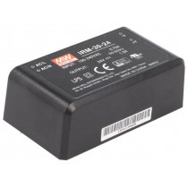 IRM-30-24; Power supply: switched-mode; modular; 31.2W; 24VDC; 69.5x39x24mm; MEAN WELL