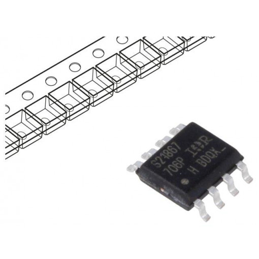 IRS21867STRPBF; IC: driver; high-/low-side,gate driver; -4÷4A; 625mW; Channels: 2; INFINEON TECHNOLOGIES