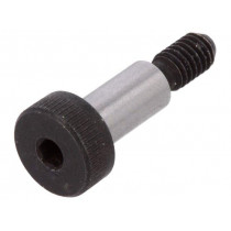 ISO 7379-5-M4-10; Shoulder screw; Mat: steel; Thread len: 8mm; Thread: M4; Cut: imbus; ELESA+GANTER