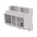 05.0601530; Enclosure: for DIN rail mounting; Y: 90mm; X: 106mm; Z: 53mm; PPO; ITALTRONIC 05.0601530; Enclosure: for DIN rail mounting; Y: 90mm; X: 106mm; Z: 53mm; PPO; ITALTRONIC